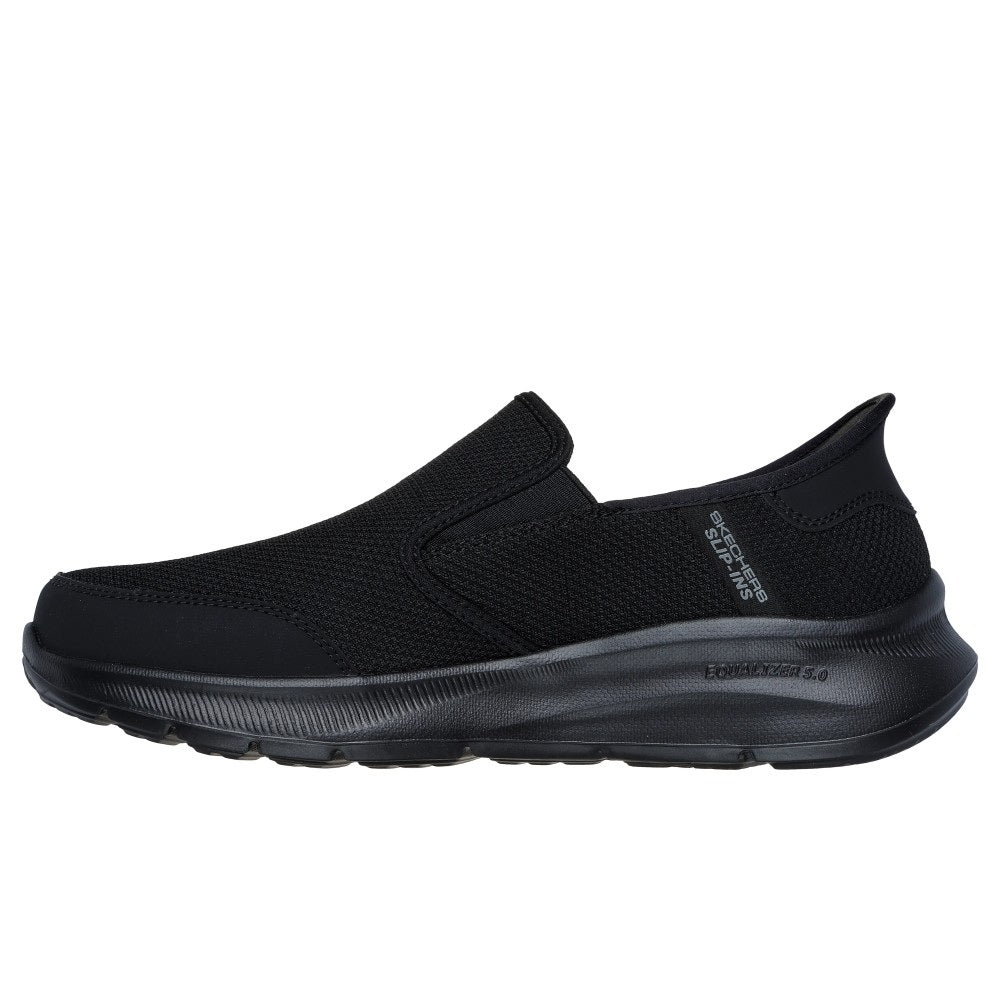 Skechers Equalizer 5.0 Drayze Men's Relaxed Fit Slip-In Memory Foam Laceless Trainer Black