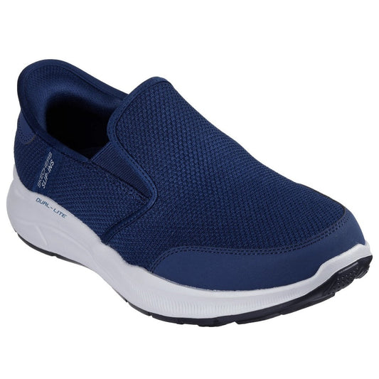 Skechers Equalizer 5.0 Drayze Men's Relaxed Fit Slip-In Memory Foam Laceless Trainer Navy