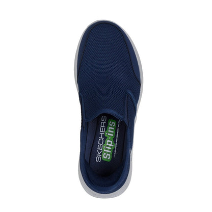 Skechers Equalizer 5.0 Drayze Men's Relaxed Fit Slip-In Memory Foam Laceless Trainer Navy
