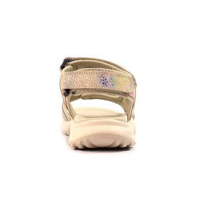 Lazy Dogz Felton Women's 3 Strap Leather Sandal Floral