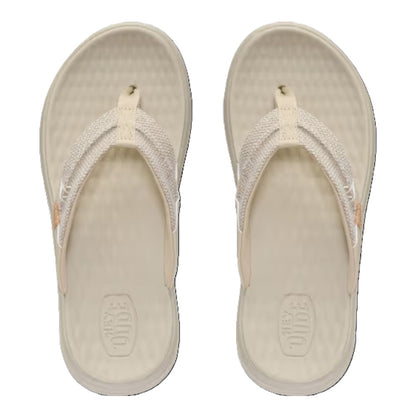 Hey Dude Finn Flip Braided Men's Lightweight Toe Post Flip Flop Tan