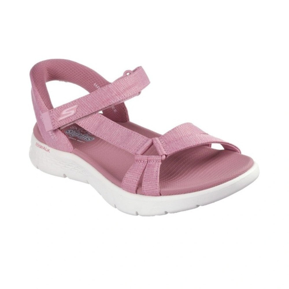 Skechers Go Walk Flex Illuminate Women's Slip In Ankle Strap Sandal Mauve