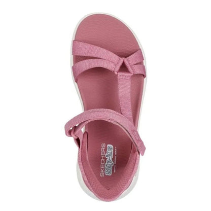 Skechers Go Walk Flex Illuminate Women's Slip In Ankle Strap Sandal Mauve