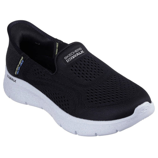 Skechers Go Walk Flex Yael Women's Slip-In Memory Foam Laceless Trainer Black Multi