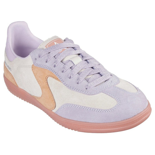 Skechers Hotshot For The Win Women's Lace Up Court Trainer Natural/Multi