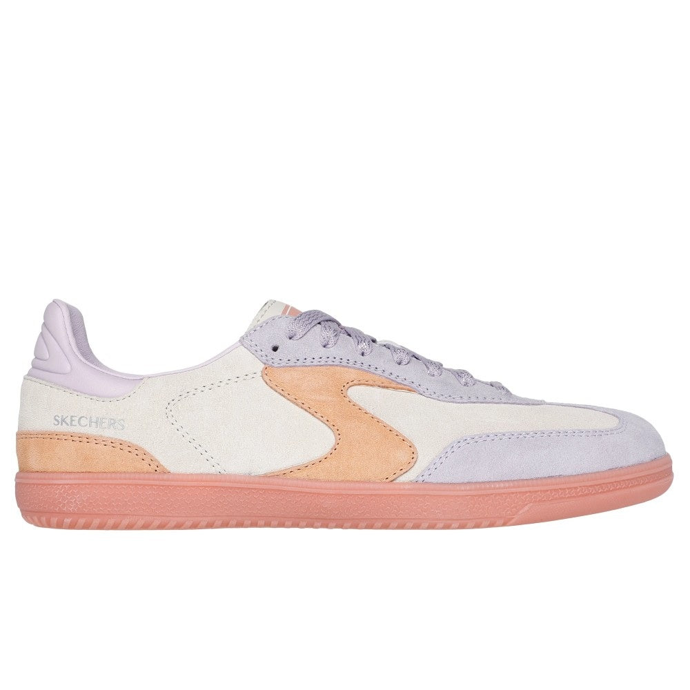 Skechers Hotshot For The Win Women's Lace Up Court Trainer Natural/Multi