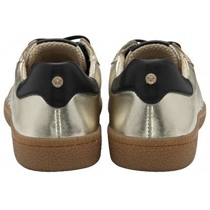 Lotus Frapporta Women's Leather Low Profile Lace Up Trainer Gold