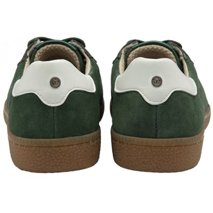 Lotus Frapporta Women's Leather Low Profile Lace Up Trainer Green