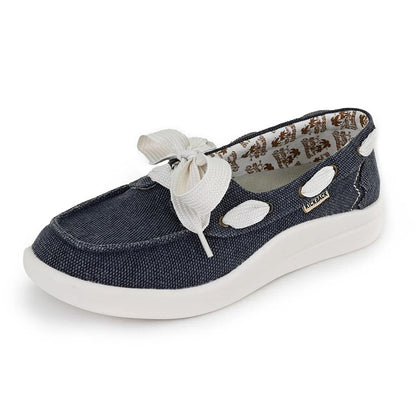 KickBack Funseeker Woven Women's Slip On Nautical Boat Shoe Navy