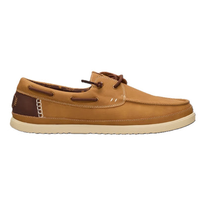 Hey Dude Harbor Lo Classic Men's Slip On Casual Boat Shoe Bone Brown / Multi