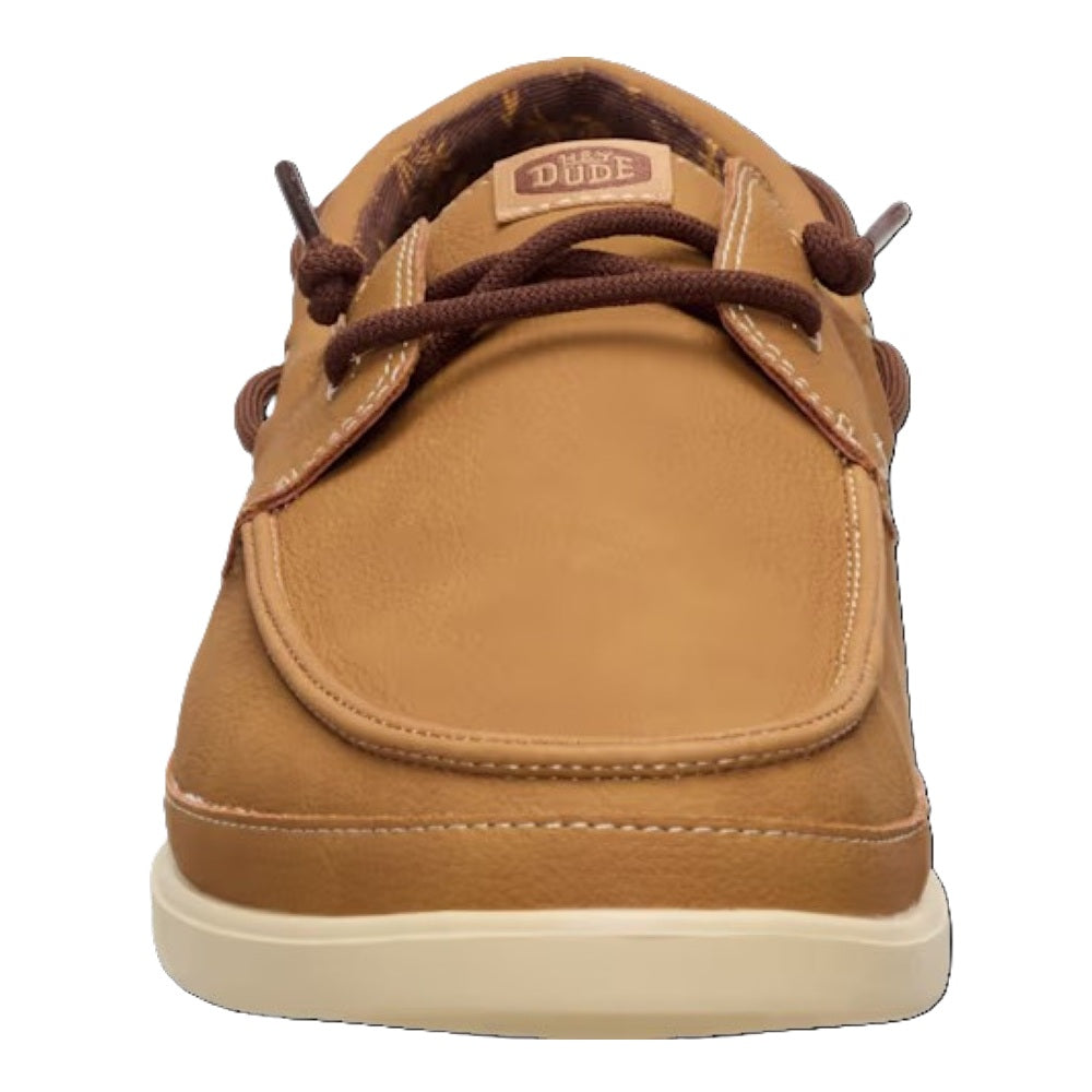 Hey Dude Harbor Lo Classic Men's Slip On Casual Boat Shoe Bone Brown / Multi