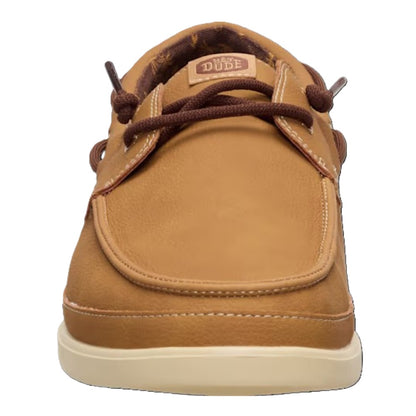 Hey Dude Harbor Lo Classic Men's Slip On Casual Boat Shoe Bone Brown / Multi
