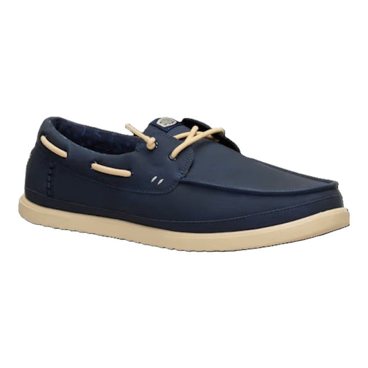 Hey Dude Harbor Lo Classic Men's Slip On Casual Boat Shoe Navy Blazer / Boulder Tan