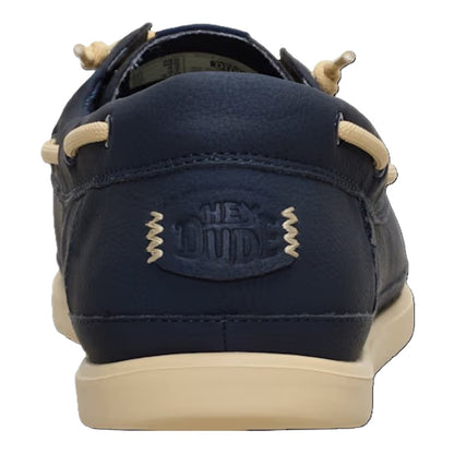 Hey Dude Harbor Lo Classic Men's Slip On Casual Boat Shoe Navy Blazer / Boulder Tan