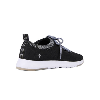 Emu Heidelberg Women's Machine Washable Wool Blend Lace Up Lightweight Sneaker Black
