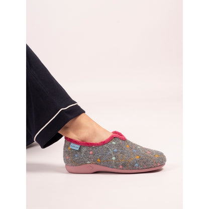 Lunar Helsinki Women's Full Slipper Grey