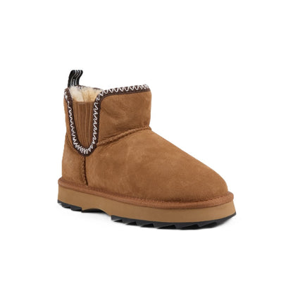 Emu Higgie Women's Water Resistant Sheepskin Pull On Cosy Boot Chestnut