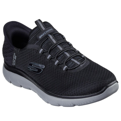 Skechers Summits High Range Men's Slip-In Memory Foam Trainer Black/Charcoal