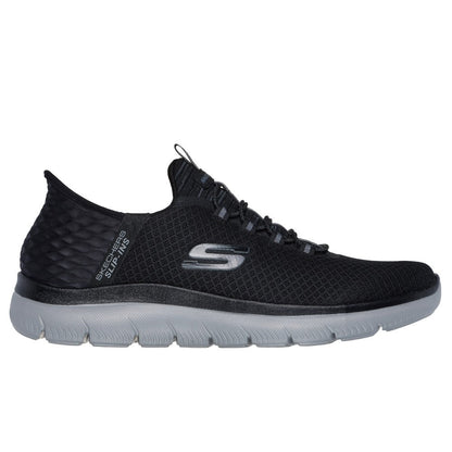 Skechers Summits High Range Men's Slip-In Memory Foam Trainer Black/Charcoal