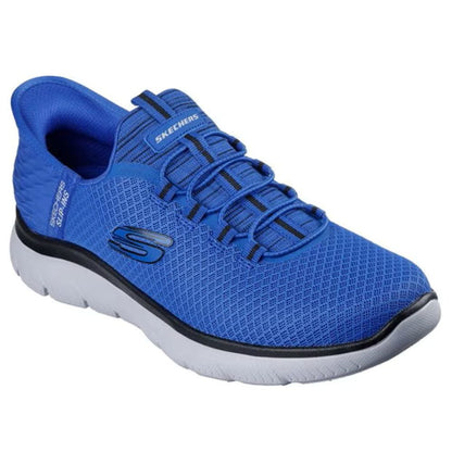 Skechers Summits High Range Men's Slip-In Memory Foam Trainer Blue/Black