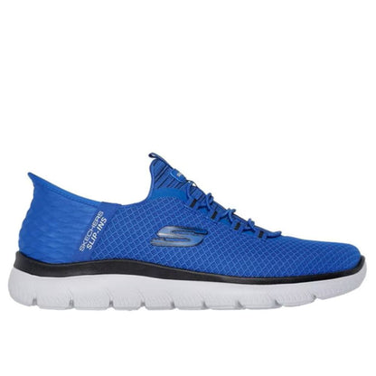 Skechers Summits High Range Men's Slip-In Memory Foam Trainer Blue/Black