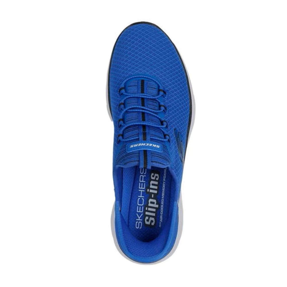 Skechers Summits High Range Men's Slip-In Memory Foam Trainer Blue/Black