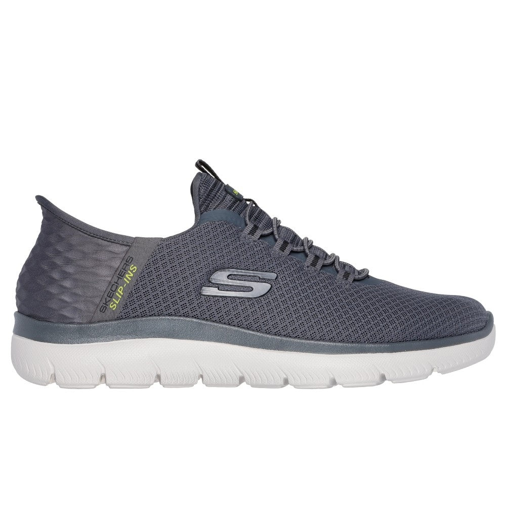 Skechers Summits High Range Men's Slip-In Memory Foam Trainer Charcoal