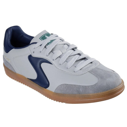 Skechers Hotshot Pyke Men's Court Lace Up Trainer Grey/Navy