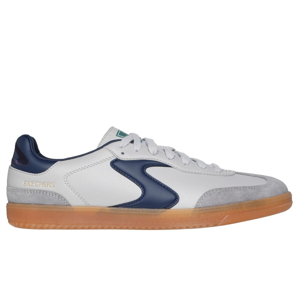 Skechers Hotshot Pyke Men's Court Lace Up Trainer Grey/Navy