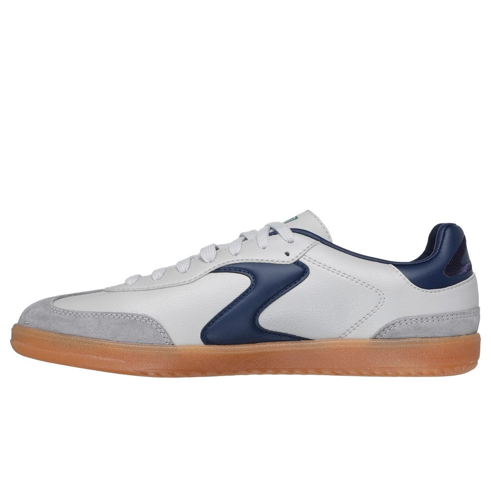 Skechers Hotshot Pyke Men's Court Lace Up Trainer Grey/Navy