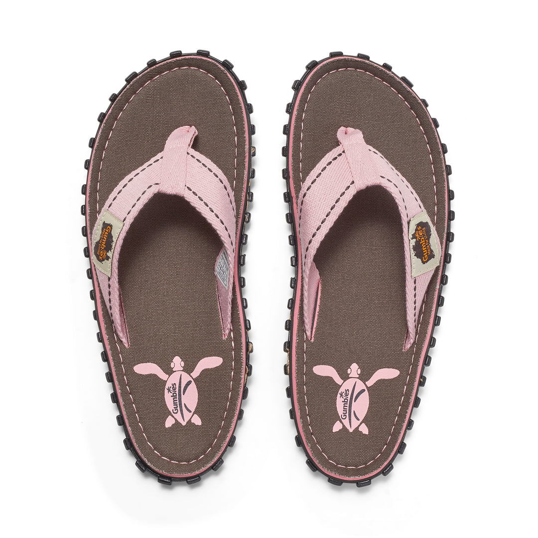 Gumbies Islander Women's Recycled Rubber Flip Flop Grey Turtle