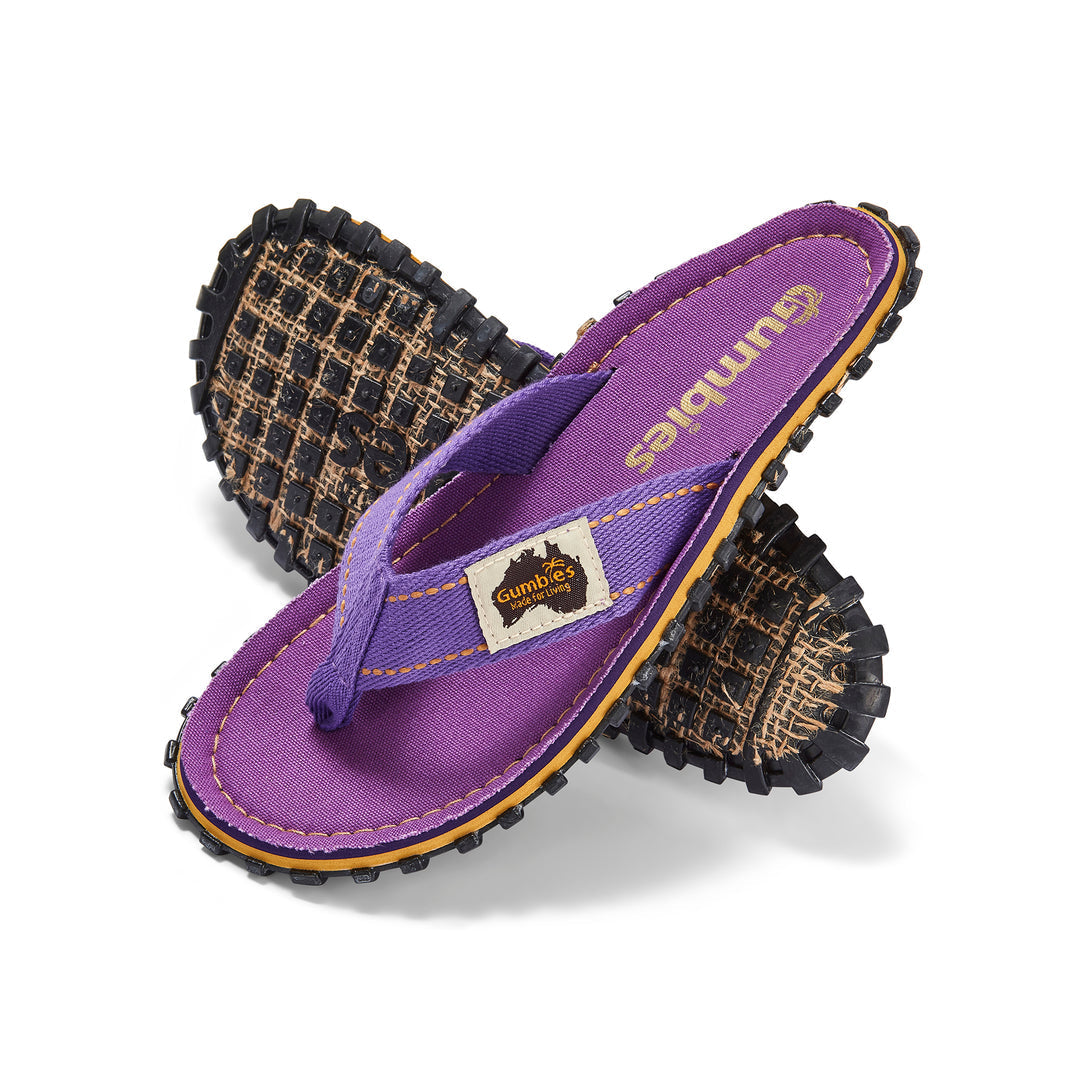 Gumbies Islander Women's Recycled Rubber Flip Flop Classic Purple