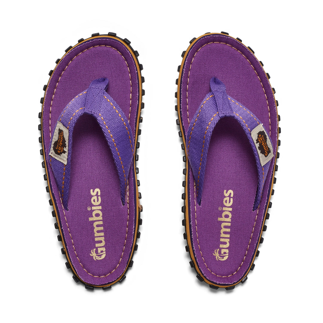 Gumbies Islander Women's Recycled Rubber Flip Flop Classic Purple