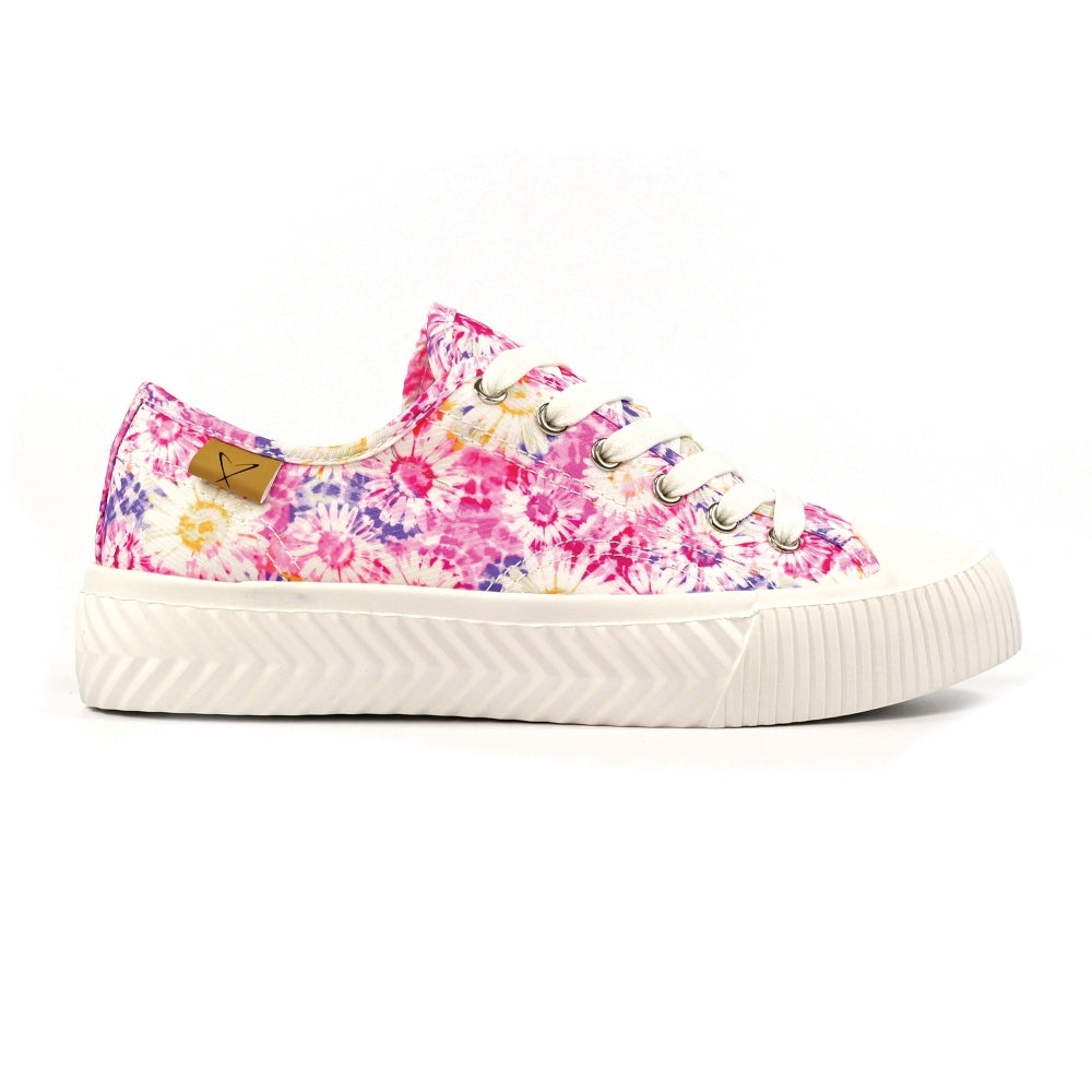 Lunar Jayne II Women's Chunky Sole Pump Canvas Trainer Floral
