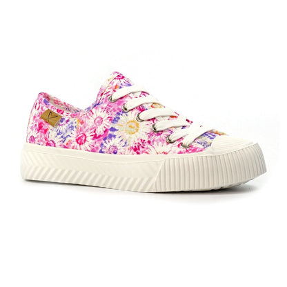 Lunar Jayne II Women's Chunky Sole Pump Canvas Trainer Floral