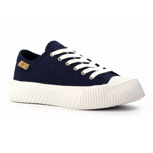 Lunar Jayne II Women's Chunky Sole Pump Canvas Trainer Navy