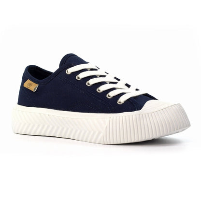 Lunar Jayne II Women's Chunky Sole Pump Canvas Trainer Navy