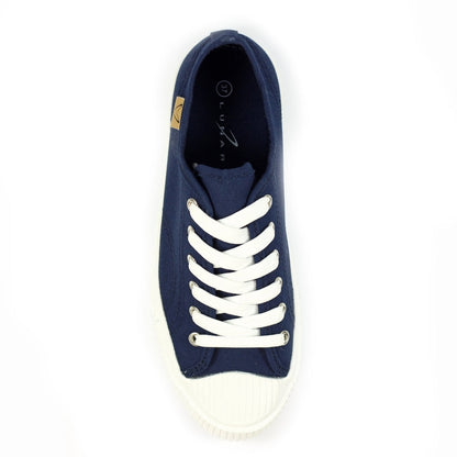 Lunar Jayne II Women's Chunky Sole Pump Canvas Trainer Navy