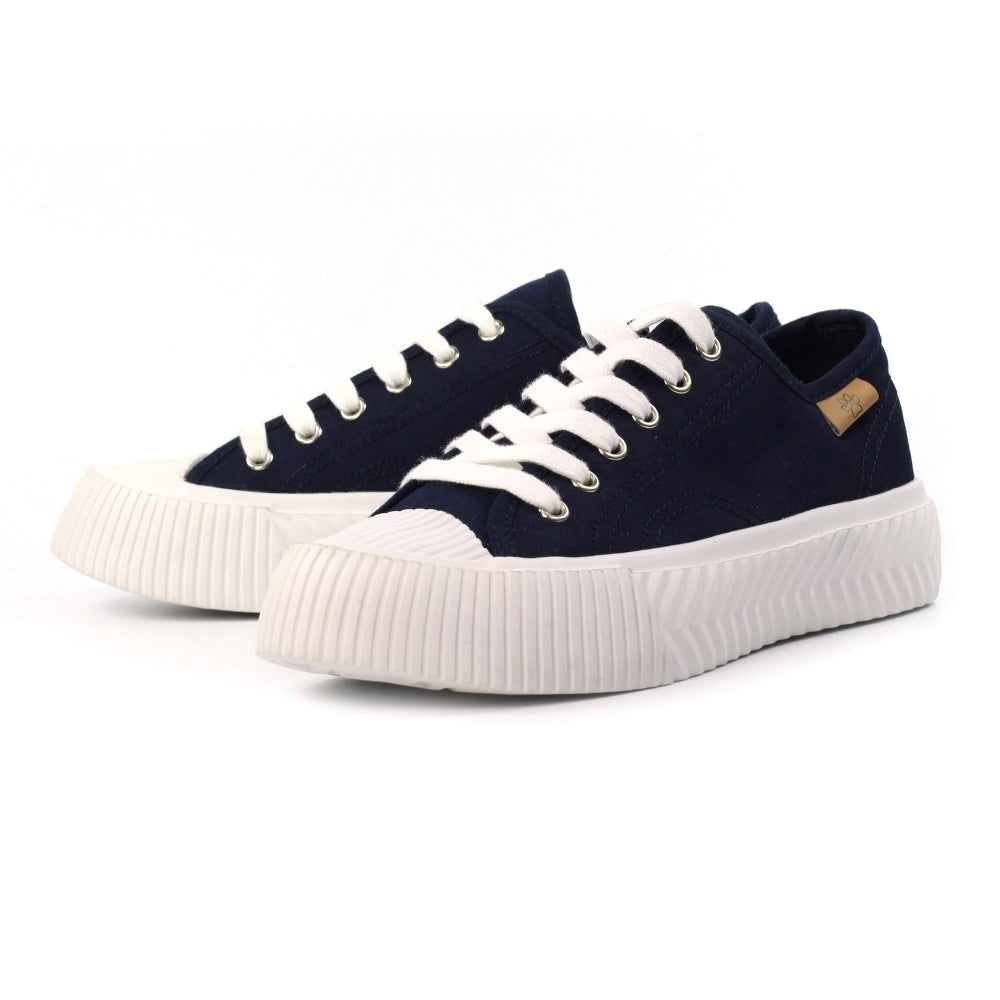 Lunar Jayne II Women's Chunky Sole Pump Canvas Trainer Navy