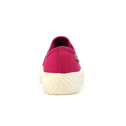 Lunar Jayne II Women's Chunky Sole Pump Canvas Trainer Raspberry