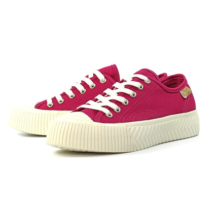 Lunar Jayne II Women's Chunky Sole Pump Canvas Trainer Raspberry