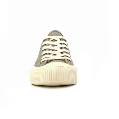 Lunar Jayne II Women's Chunky Sole Pump Canvas Trainer Taupe