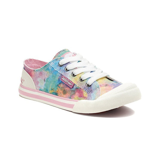 Rocket Dog Jazzin Candy Women's Lace Up Canvas Trainer Tie Dye