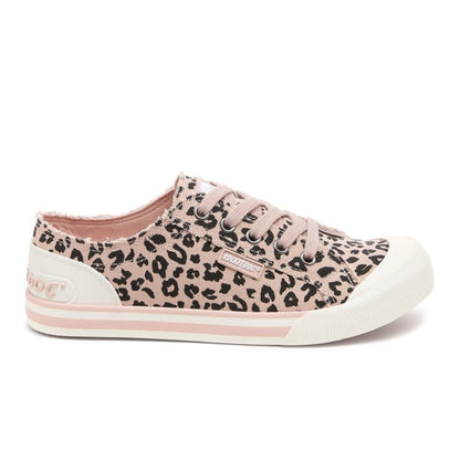 Rocket Dog Jazzin Leon Women's Lace Up Canvas Trainer Light Pink