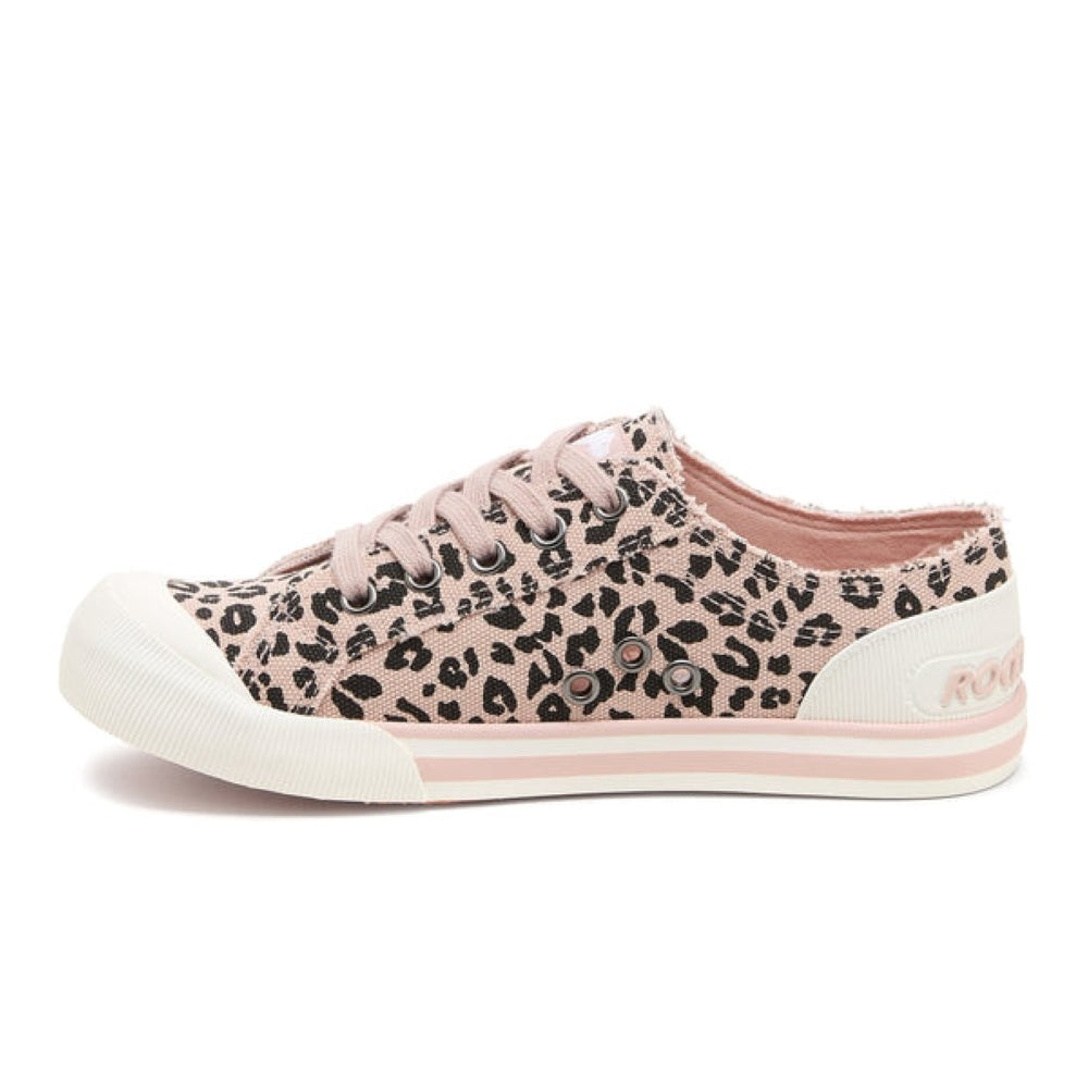 Rocket Dog Jazzin Leon Women's Lace Up Canvas Trainer Light Pink