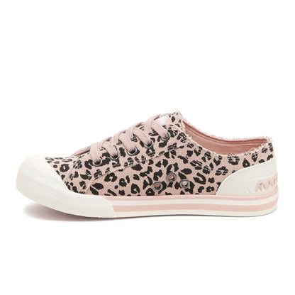 Rocket Dog Jazzin Leon Women's Lace Up Canvas Trainer Light Pink