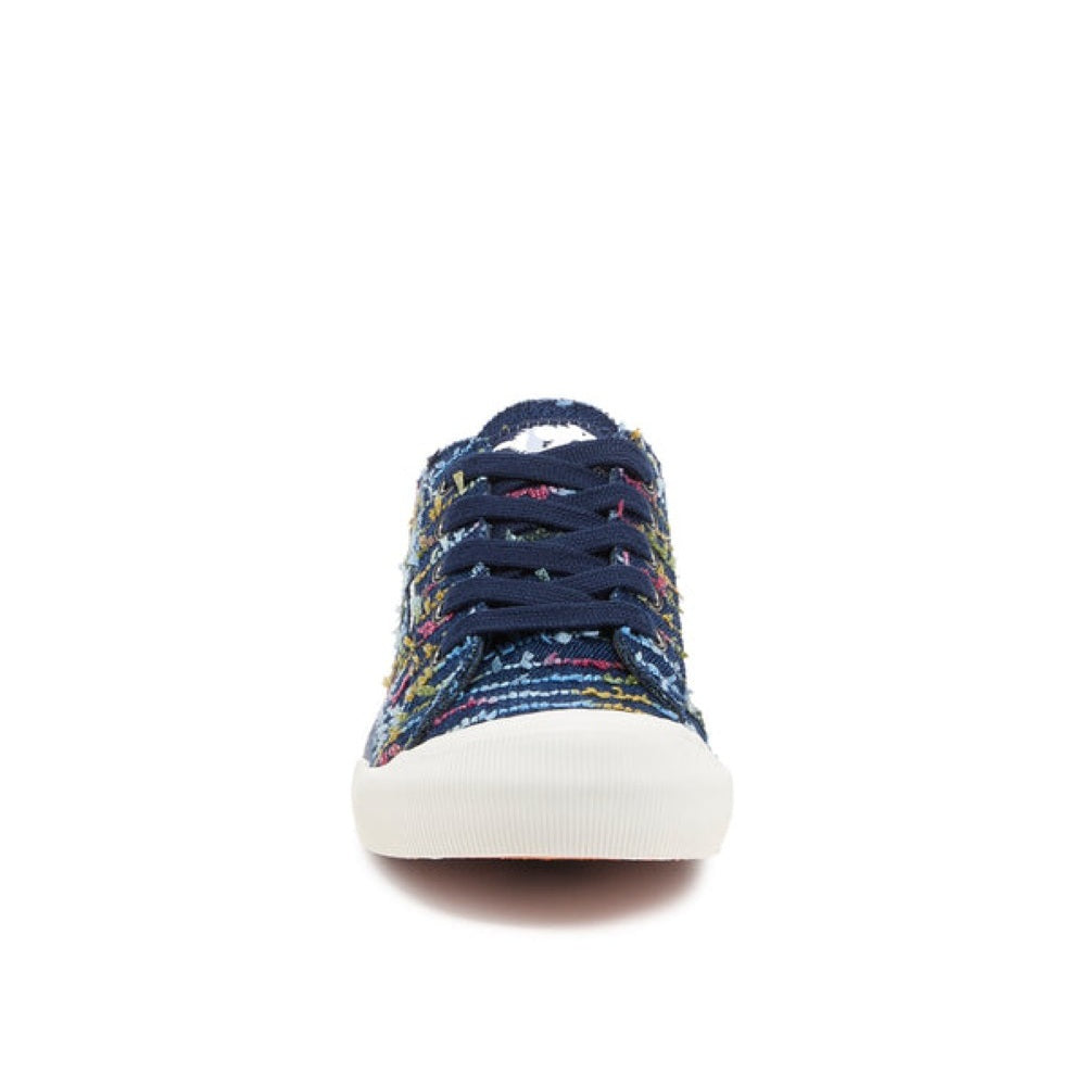 Rocket Dog Jazzin Radio Women's Lace Up Canvas Trainer Navy Blue