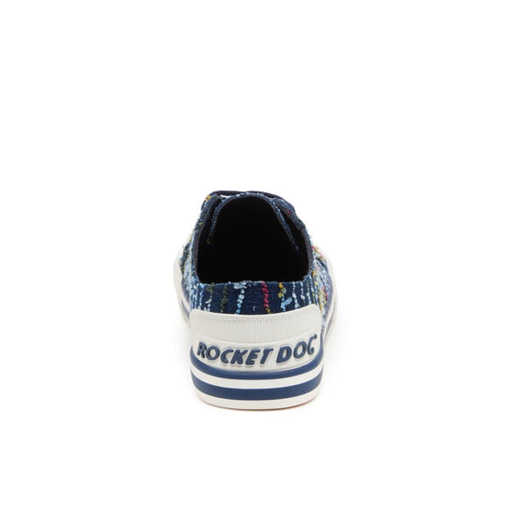 Rocket Dog Jazzin Radio Women's Lace Up Canvas Trainer Navy Blue