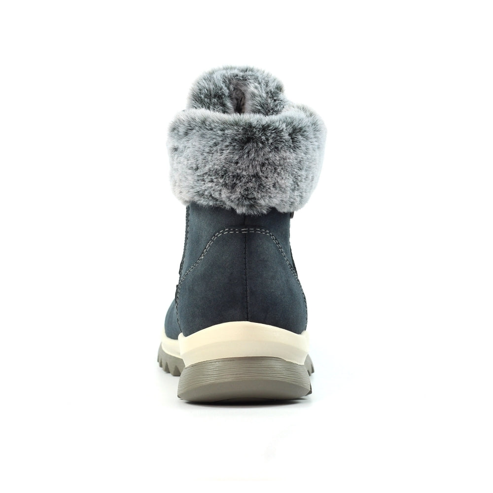 Lunar Jett II Women's Waterproof Lace Up/Zip Ankle Boot Navy