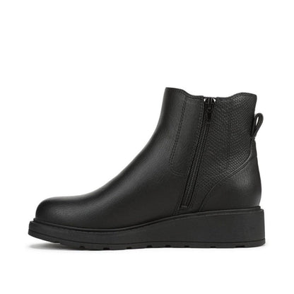 Blowfish Malibu Kali Cozy Women's Vegan Chelsea Side Zip Wedge Ankle Boot Black